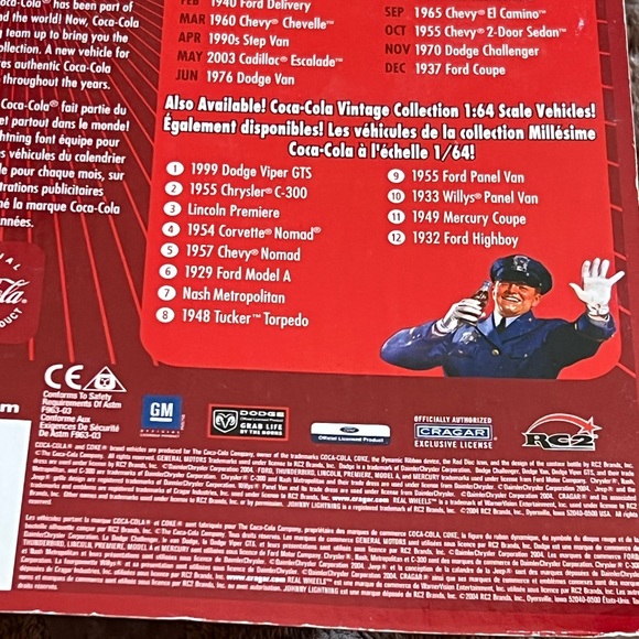 Johnny Lightning 1955 Chevy 2-Door Sedan 2005 Calendar Cars Coca-Cola L28 - Picture 4 of 4